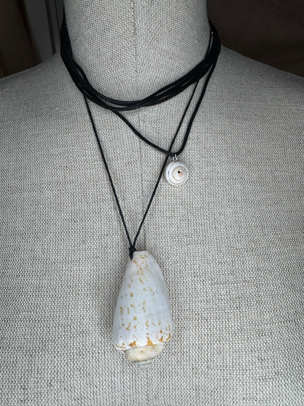 Free People Layered Shell Pendant Necklace | Boho Beach Statement Necklace